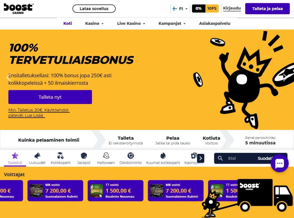 Bonus Casino pääsivu