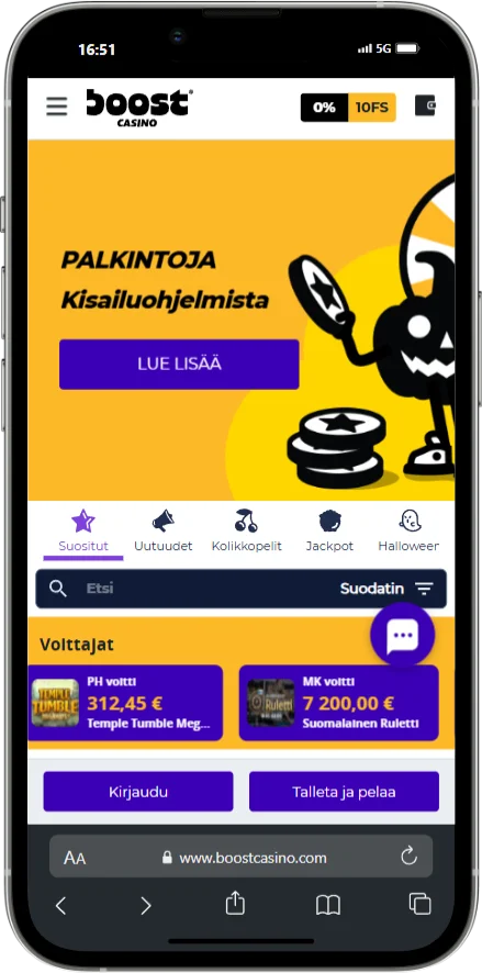 Boost Casino iPhone-sovellus