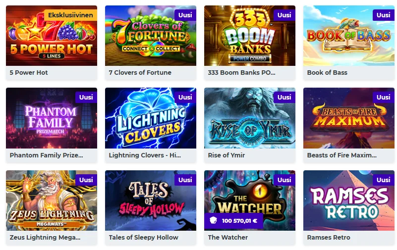 Boost kasino peliautomaatit