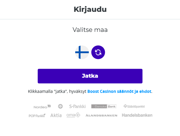 Boost Casino Login Alkuperäinen sivu